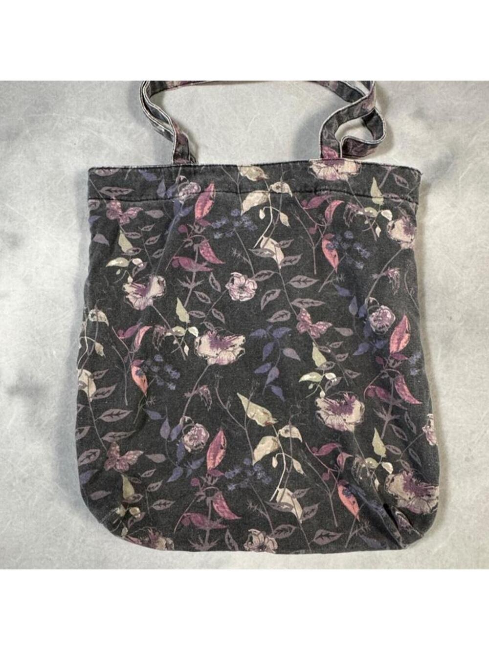 Mossimo Supply Co Floral Canvas Tote Bag Y2K Grunge Boho Shoulder Bag